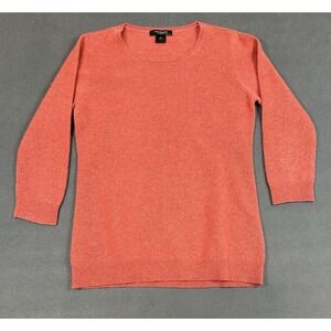 Ann Taylor 100% Cashmere Sweater Pink Pullover Womens Size Small